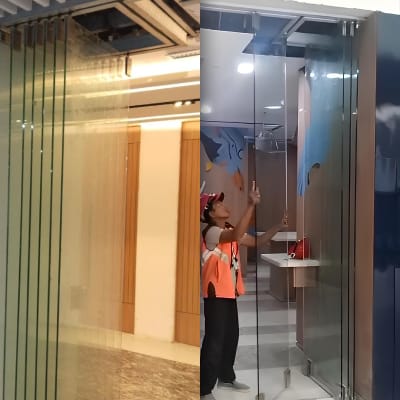 pintu kaca fitting
