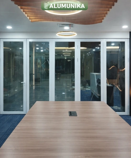 Pintu kaca lipat sier